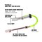 Flexzilla Dual Foot Tire Inflator with, 12in Hose, Glass Sight Gauge 10 to 120 psi, ZillaGreen AL2051FZ - alternate 2